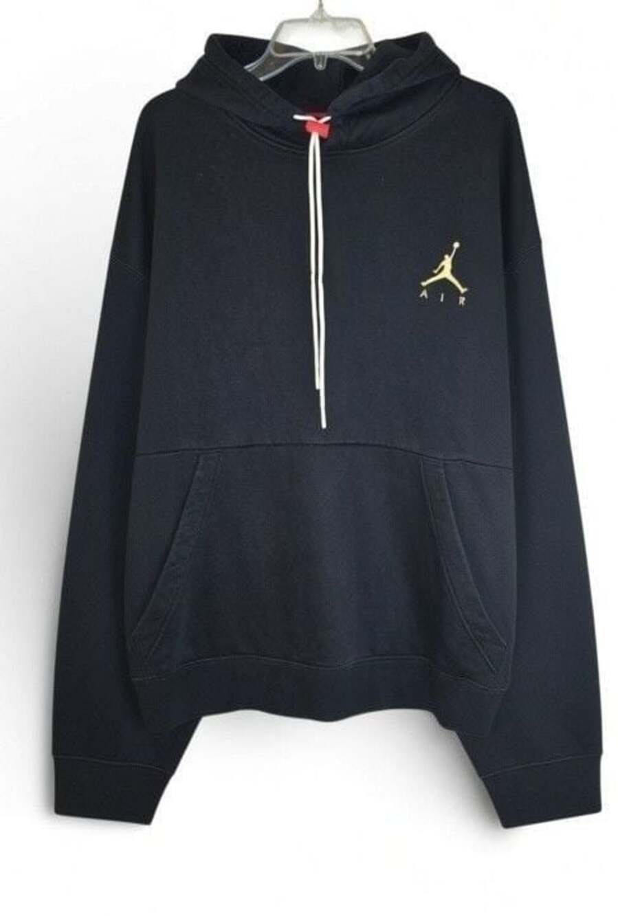 Jordan Jumpman Air Black and Gold Standard Fit Pullover Hoodie XXL